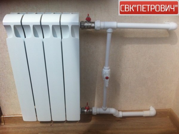 Установка радиаторов отопления в квартире
